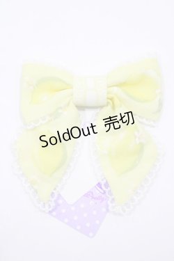 画像1: Angelic Pretty / Fruity Lemonリボンクリップ  イエロー H-24-07-25-1076-AP-AC-NS-ZH