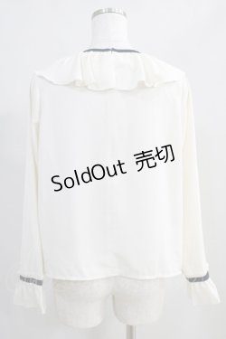 画像3: Fi.n.t / パイピングリボンラッフルカラーブラウス Free OFF WHITE H-24-07-28-008-CA-BL-NS-ZH