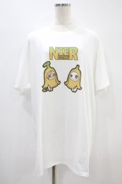 画像1: NieR Clothing / プリント半袖CUTSEW XL 白 H-24-07-29-042-PU-TO-KB-ZT311