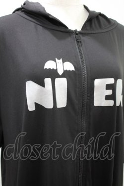 画像3: NieR Clothing / 半袖ZIPパーカー  黒 H-24-08-02-029-PU-TO-KB-ZH