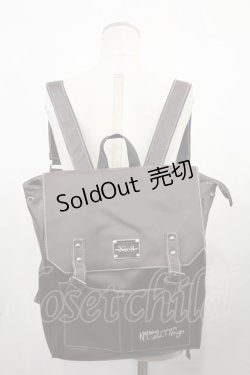 画像1: NieR Clothing / METAL LOGO PU LEATHER大容量BACKPACK  茶 H-24-08-03-1034-PU-BG-KB-ZH