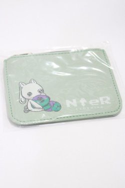 画像1: NieR Clothing / ジッパーポケット付パスケース  ミント H-24-08-04-039-PU-ZA-KB-ZT434