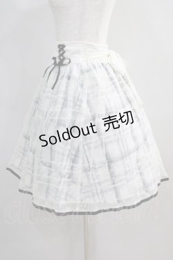 画像2: axes femme POETIQUE / メッセージ刺繍スカート M オフ/ブラック H-24-08-07-1014-AX-SK-NS-ZH