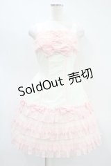 Angelic Pretty / リボンカクテルジャンパースカート Free アイボリー H-24-08-12-027-AP-OP-NS-ZH