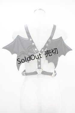 画像1: KILL STAR / Fly Away Harness  黒 H-24-08-15-1020-SL-ZA-KB-ZH