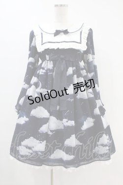 画像1: Angelic Pretty / Misty Sky Stellaワンピースセット Free ネイビー H-24-08-15-013-AP-OP-NS-ZH