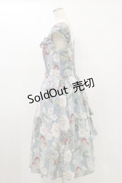 画像3: Forest Wardrobe（海外ロリータブランド） / 森林のかご3.0 花柄ワンピースセット XL 白ばら＆いちご/ブルー H-24-08-17-065-LO-OP-NS-ZH