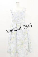 Forest Wardrobe（海外ロリータブランド） / 森林のかご2.0 花柄ワンピースセット XL ブルーベリー＆あじさい/サックス H-24-08-17-066-LO-OP-NS-ZH