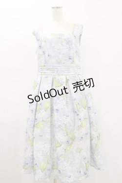 画像1: Forest Wardrobe（海外ロリータブランド） / 森林のかご2.0 花柄ワンピースセット XL ブルーベリー＆あじさい/サックス H-24-08-17-066-LO-OP-NS-ZH