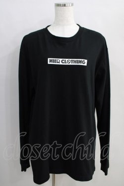 画像1: NieR Clothing / BOX LOGO BLACK CUTSEW M 黒 H-24-08-21-058-PU-TO-KB-ZH