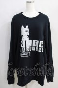 NieR Clothing / プリントSWEAT  XL 黒 H-24-08-21-070-PU-TO-KB-ZT024