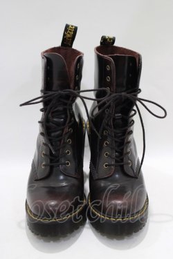 画像1: Dr.Martens （Getta Grip） / SEIRENE KENDRA 10EYE BOOT UK5（約24cm） チェリーレッド H-24-08-21-075-PU-SH-KB-ZT171