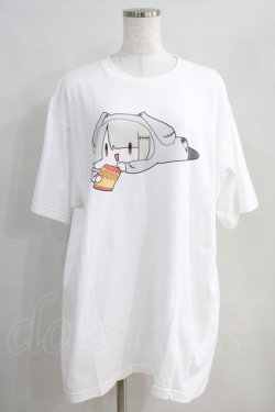 画像1: NieR Clothing / プリント半袖CUTSEW XL 白 H-24-08-21-1033-PU-TO-KB-ZT279