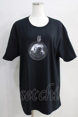 画像1: NieR Clothing / プリント半袖CUTSEW XL 黒 H-24-08-21-1024-PU-TO-KB-ZT311