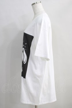 画像2: NieR Clothing / プリント半袖CUTSEW XL 白 H-24-08-21-1025-PU-TO-KB-ZT307