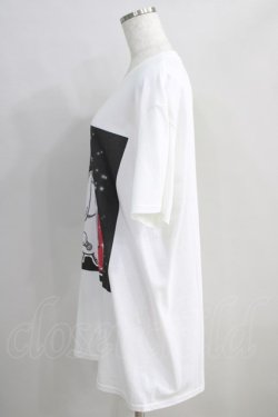 画像2: NieR Clothing / プリント半袖CUTSEW XL 白 H-24-08-21-1026-PU-TO-KB-ZT307