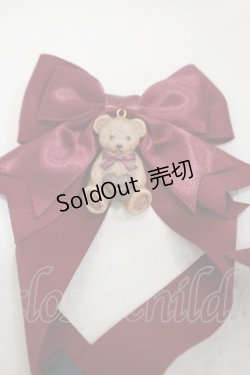 画像2: Amavel / Heart Bear Chocolateリボンバレッタ  ボルドー H-24-08-26-008-CA-AC-NS-ZH