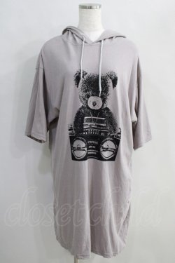 画像1: HYSTERIC GLAMOUR / BEAR BOOMBOXワンピース  グレー H-24-08-30-036-PU-OP-KB-ZH