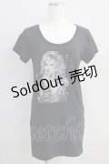 HYSTERIC GLAMOUR / COURTNEY LOVE Tシャツ  黒 H-24-08-30-041-PU-TO-KB-ZH