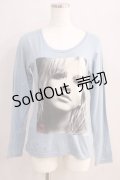 HYSTERIC GLAMOUR / COURTNEY LOVE LONG Tシャツ  サックス H-24-08-30-042-PU-TO-KB-ZH