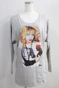 HYSTERIC GLAMOUR / COURTNEY LOVE ドルマンカットソー  グレー H-24-08-30-044-PU-TO-KB-ZH