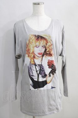 画像1: HYSTERIC GLAMOUR / COURTNEY LOVE ドルマンカットソー  グレー H-24-08-30-044-PU-TO-KB-ZH