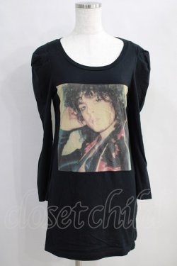 画像1: HYSTERIC GLAMOUR / T-REX/MARK BOLANプリントTシャツ  黒 H-24-08-30-051-PU-TO-KB-ZH