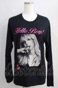 HYSTERIC GLAMOUR / COURTNEY LOVE HELLO BOYS LONG T  黒 H-24-08-30-070-PU-TO-KB-ZH