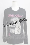 HYSTERIC GLAMOUR / COURTNEY LOVE HELLO BOYS LONG T  黒 H-24-08-30-070-PU-TO-KB-ZH