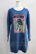 HYSTERIC GLAMOUR / CITY OF NAKED WOMANワンピース  ブルー H-24-08-30-025-PU-OP-KB-ZT270