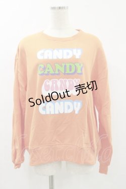 画像1: Candy Stripper / CANDY LOGO SWEAT  オレンジ H-24-09-01-066-PU-TO-KB-ZH