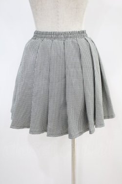 画像2: NieR Clothing / 千鳥柄MINI SKIRT  黒 H-24-09-03-1040-PU-SK-KB-ZH