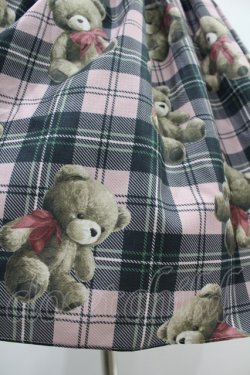 画像5: Emily Temple cute / Teddy Bear Tartanノースリーブワンピース - ピンク H-24-09-03-1014-ET-OP-KB-ZH