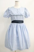 MILK / バブルDot dress  サックスドット H-24-09-04-004-ML-OP-KB-ZT177