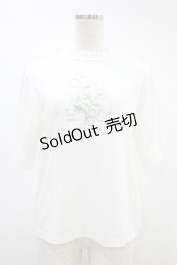 画像1: an another angelus / タックスリーブフラワープリントT Free OFF WHITE H-24-09-05-065-CA-BL-NS-ZH