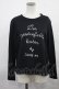 画像1: Jane Marple Dans Le Saｌon / Message logo pullover  ブラック H-24-09-05-1040-JM-TO-KB-ZH (1)