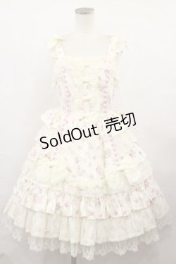 画像1: Angelic Pretty / ファンシーローズジャンパースカート Free オフ H-24-09-07-1004-AP-OP-NS-ZH