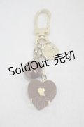 Q-pot. / Luxe Heart Chocolat Key Holder  ブラウン H-24-09-08-1028-QP-ZA-NS-ZH