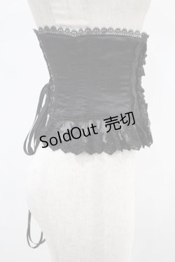 画像3: ATELIER PIERROT / Frill Short Corset  ブラック H-24-09-09-1018-EL-TO-KB-ZH