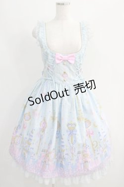 画像1: Angelic Pretty / Magic Princessラウンドジャンパースカート Free サックス H-24-09-10-005-AP-OP-NS-ZH