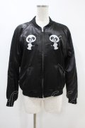 Candy Stripper / ANARCHY PEPE SOUVENIR JACKET S 黒 H-24-09-10-1059-PU-JA-KB-ZH