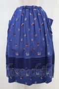 Jane Marple / Dance With Roses Jacquard Apron Skirt M ネイビー H-24-09-10-1026-JM-SK-KB-ZH