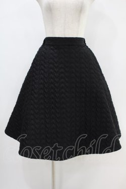 画像1: Candy Stripper / HEART QUILT SKIRT 1 黒 H-24-09-10-1031-PU-SK-KB-ZH