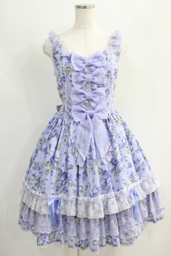 画像1: Angelic Pretty / Dramatic Roseジャンパースカート Free ラベンダー H-24-09-10-010-AP-OP-NS-ZH