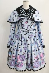 Angelic Pretty / Happy Treat Partyワンピース Free サックス H-24-09-11-1036-AP-OP-NS-ZH