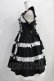 画像2: Angelic Pretty / Romanticティアードジャンパースカート Free ブラック H-24-09-11-1041-AP-OP-NS-ZH (2)