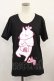 画像1: MINT NeKO / プリントTシャツ  黒 H-24-09-11-026-HN-TO-KB-ZH (1)