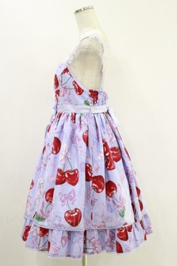 画像3: Angelic Pretty / Wrapping Cherry SpecialジャンパースカートSet Free ラベンダー H-24-09-12-028-AP-OP-NS-ZH