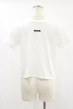 画像2: An MILLE / リボンデコTシャツ Free ホワイト H-24-09-12-040-EL-TS-NS-ZH