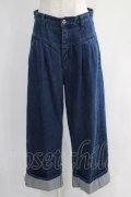 Candy Stripper / TACKED WIDE DENIMパンツ 1 青 H-24-09-16-1041-PU-PA-KB-ZH